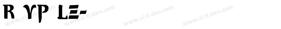 R vp le字体转换